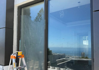 Sticky Glue residue on aluminium window and door frames and glass